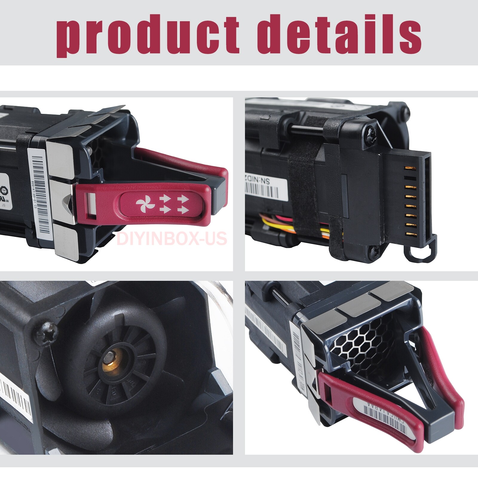 Brand New! Cisco NXA-FAN-35CFM-PI Port-side Intake Serve Fan Burgundy CMUCAJ4BAA