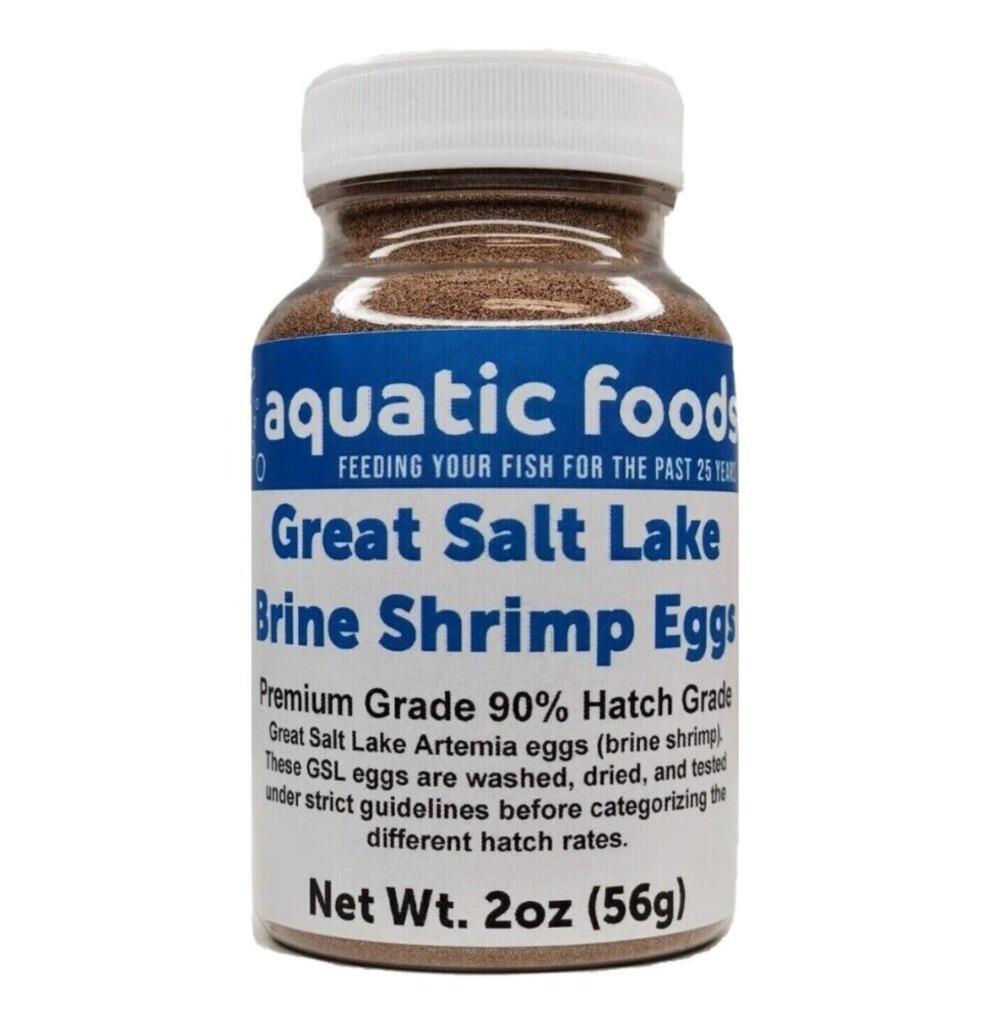 Brine Shrimp Eggs Jar. Premium Grade 90% Hatch Great Salt Lake Artemia Eggs