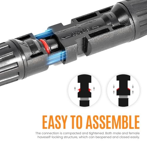 Solar Panel Connector Solar Y Branch Connectors PV Panels 10 to 2 1 Pack