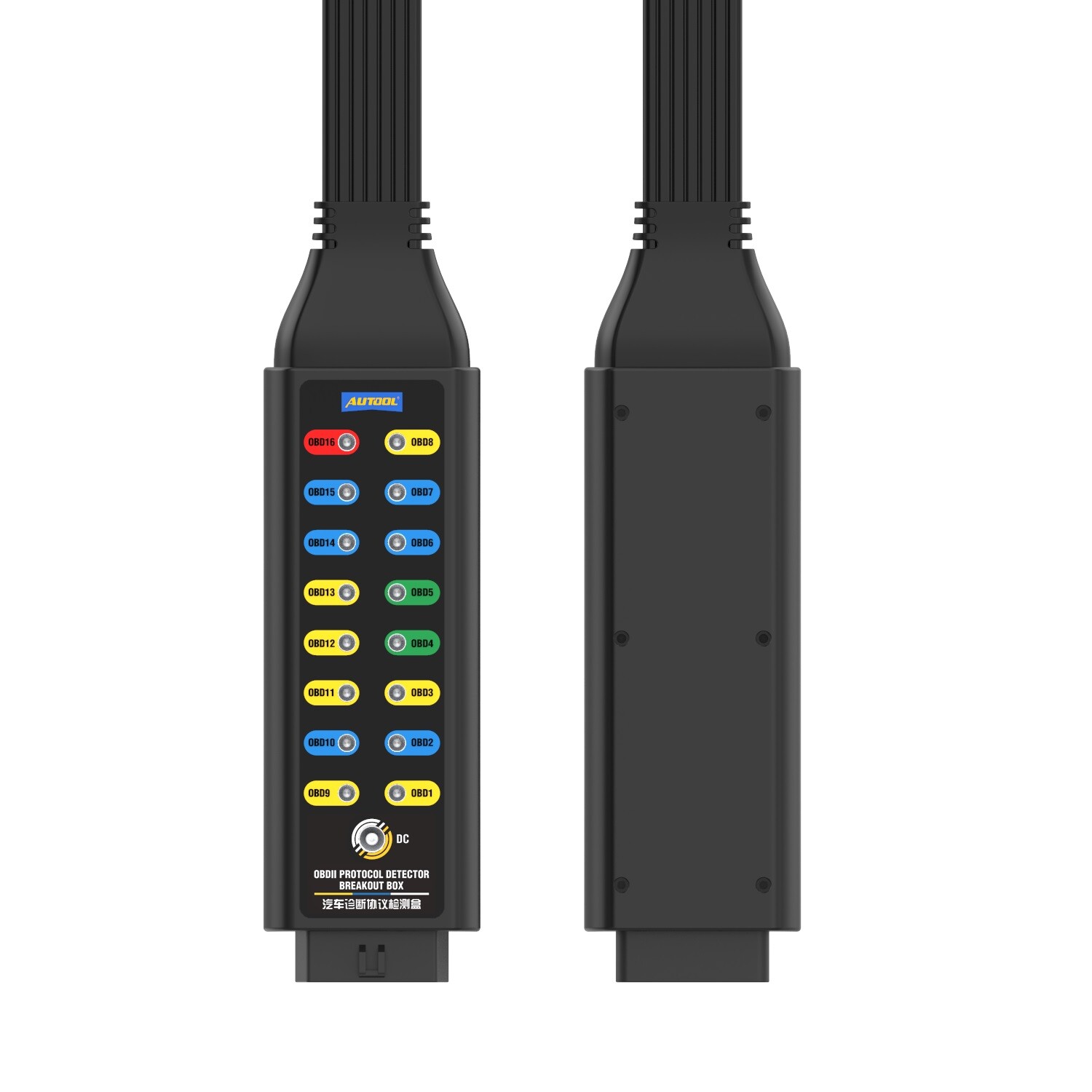 OBD2 Breakout Box OBDII Protocol Detector Car CAN Test Box Diagnosis Scan Tool