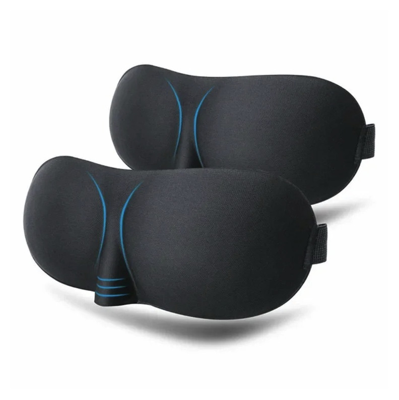 1pc 3D Sleep Mask: Soft Eye Shade Blindfold for Travel Rest Women & Men - NEW