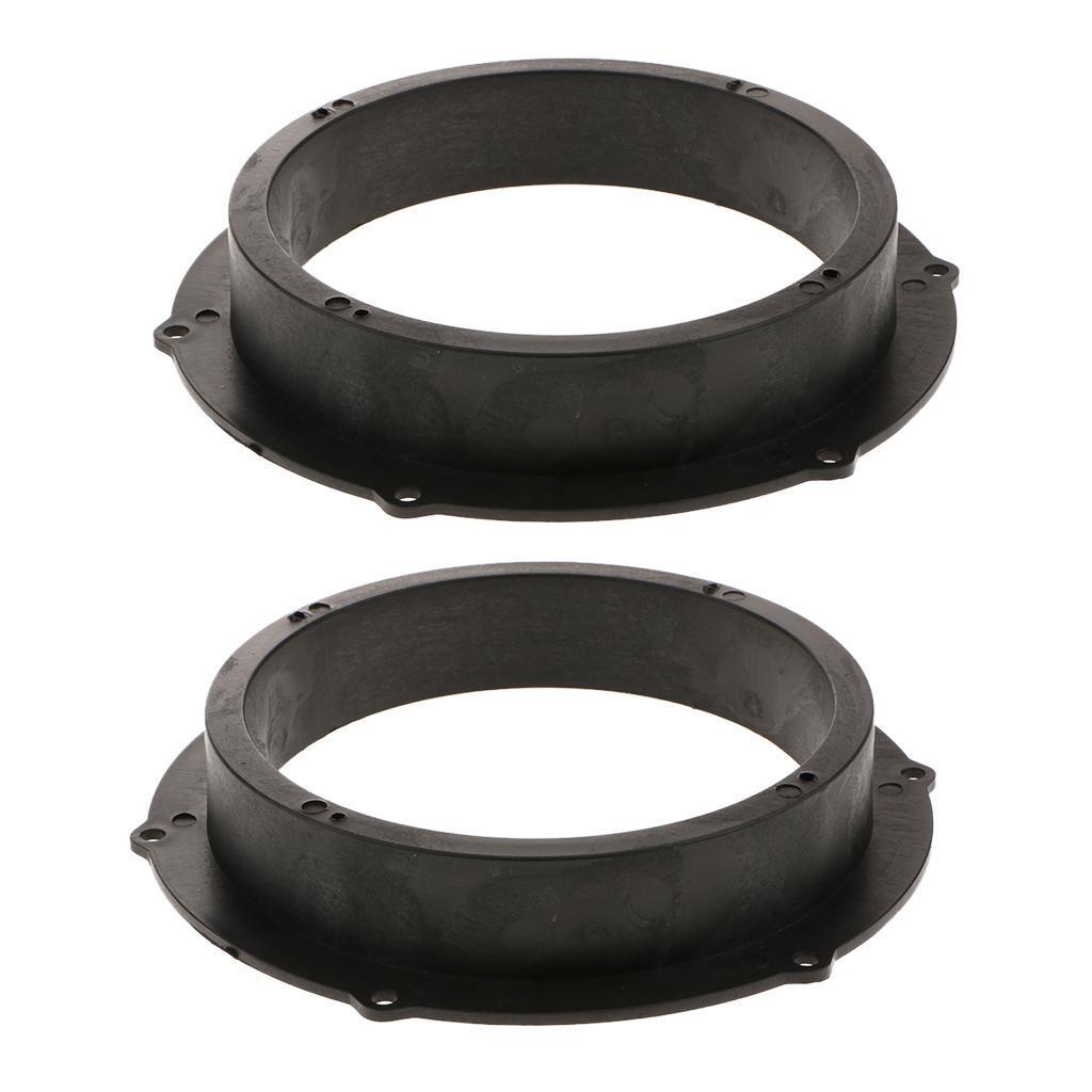 2 Pack 8" to 6.5" Car Stereo Speaker Spacer Adapters Rings Mounting Brackets