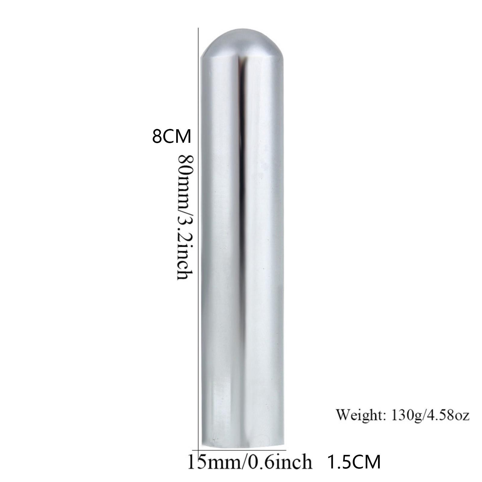 80*15*15mm Stainless Steel Hawaiian Guitar Tonebar Electric Guitar Lap Kit rr