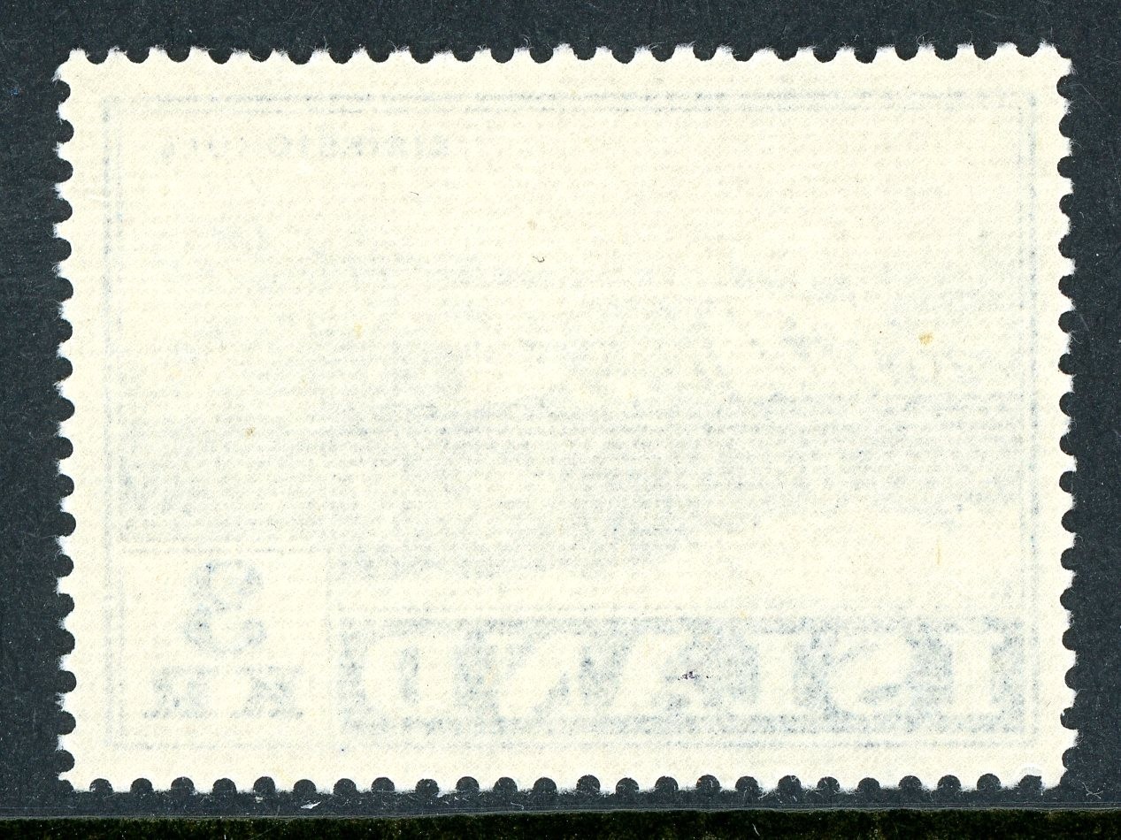 Iceland 1957 Glacier 3Kr Blue Scott #303 Mint Non Hinged T103