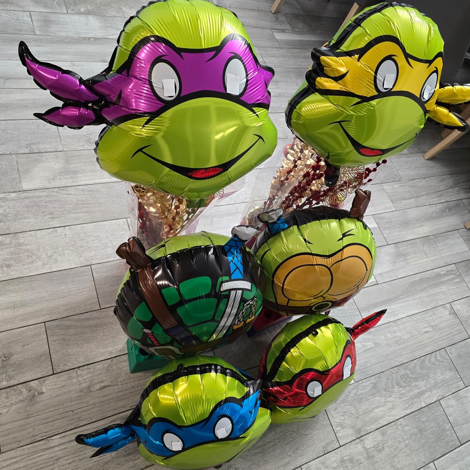 TEENAGE MUTANT NINJA TURTLES foil balloon birthday party supplies decoration