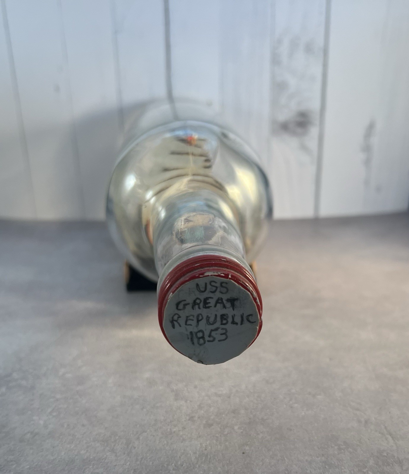 Vintage USS Great Republic, Ship In A Bottle, Highly Detailed