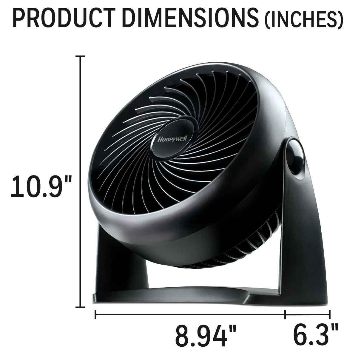 Honeywell Turboforce Fan, HT-900, 11 Inch Black / White / Orange