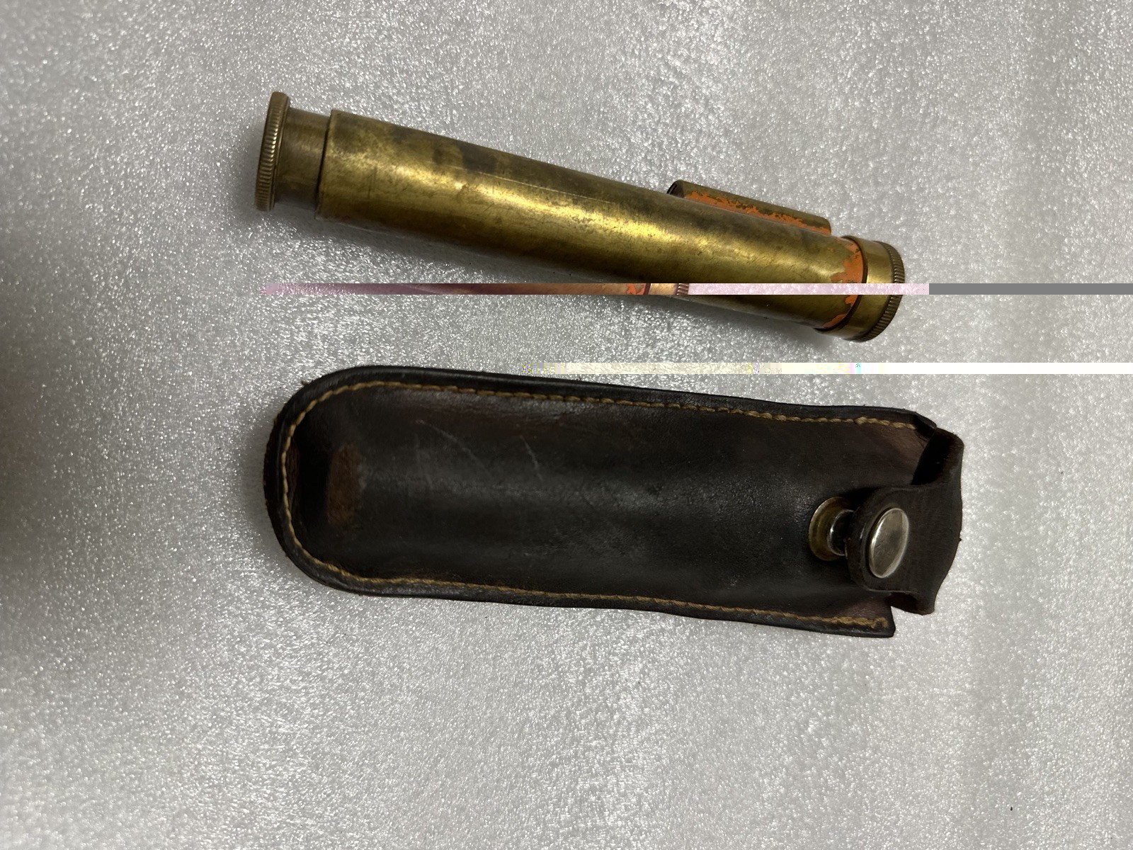 Vintage Leupold or Kueffel & Esser Hand Held Bubble Level Surveyor Scope w/Case