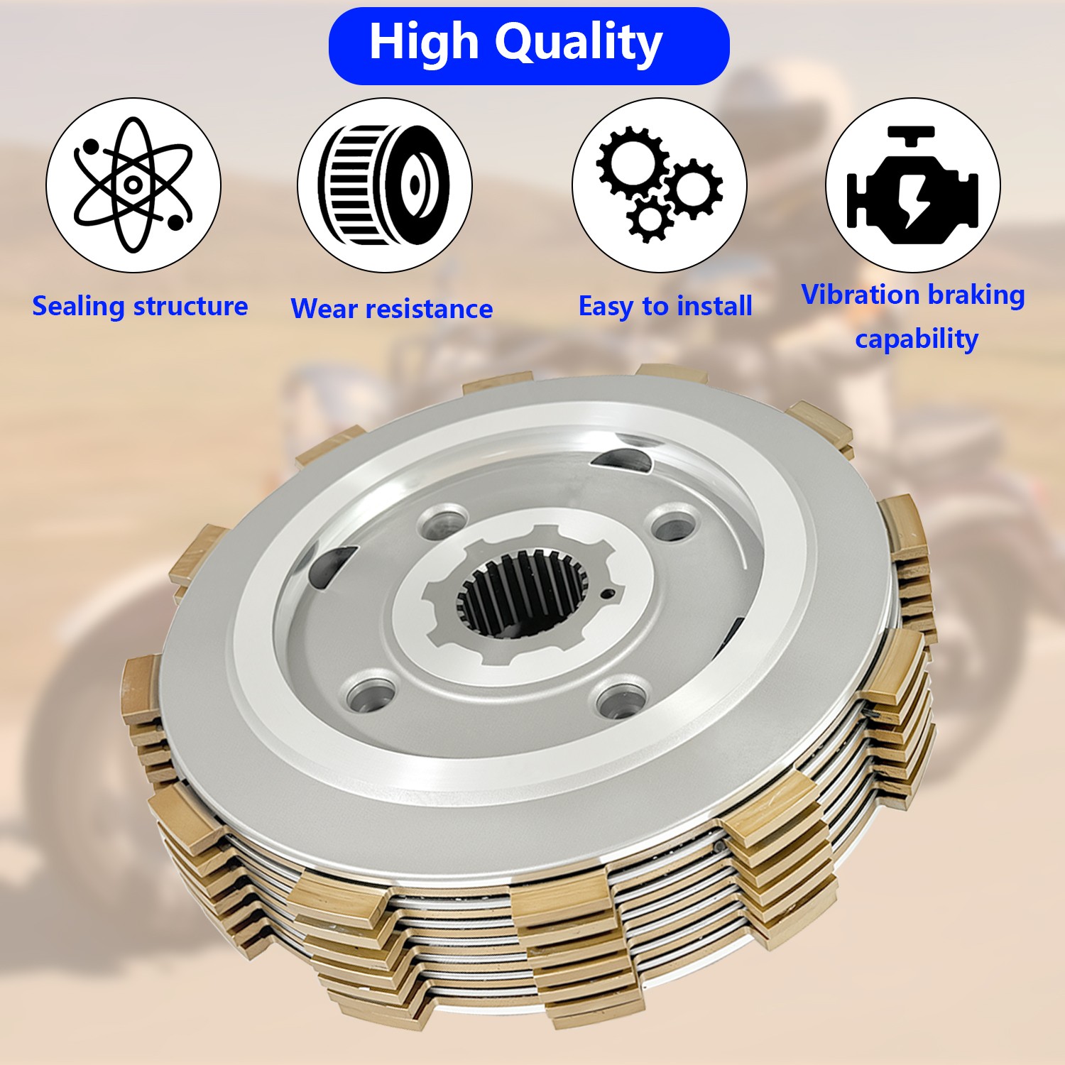 Heavy Duty Clutch Kit W/Springs Gasket for Suzuki Boulevard/Intruder Volusia 800