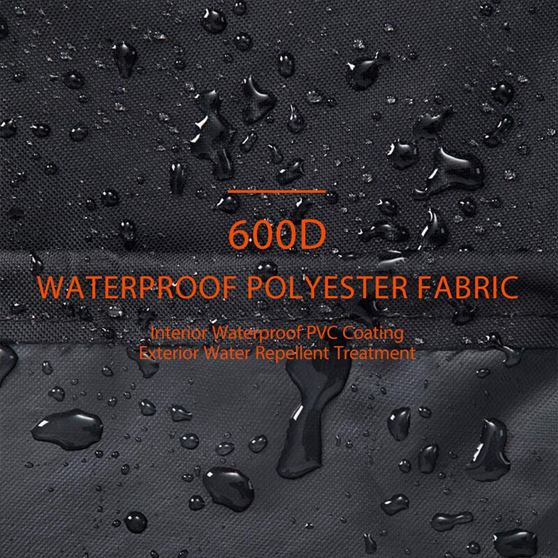 4/5/6/8ft Waterproof Firewood Log Rack Cover 600DOxford w/ Zipper Hook Loop Tape