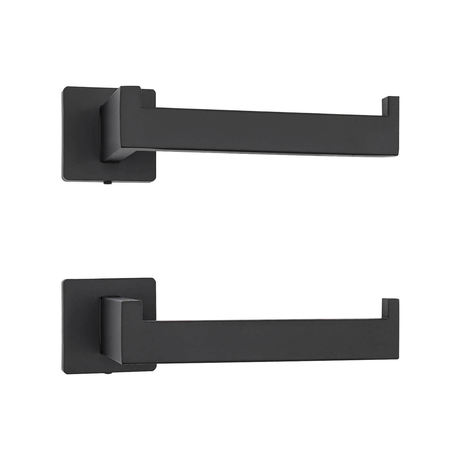 10-piece Matte Black Bathroom Accessories Set Wall Mounted Bathroom Towel Bars