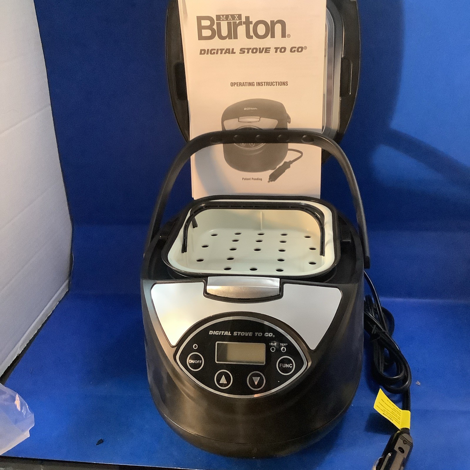 Max Burton Digital Stove To Go Model 6905 12 Volt Travel Camping Trucker