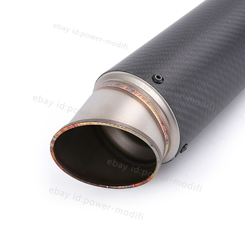 For Ducati 848 1098 1198 Exhaust Tip Mid Pipe Carbon Muffler Slip On 51MM System