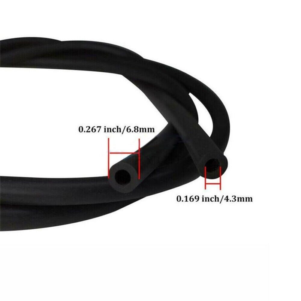 Car Front Windshield Wiper 6.5ft Fluid Hose 2x Nozzle Windshield Sprayer Jet Kit