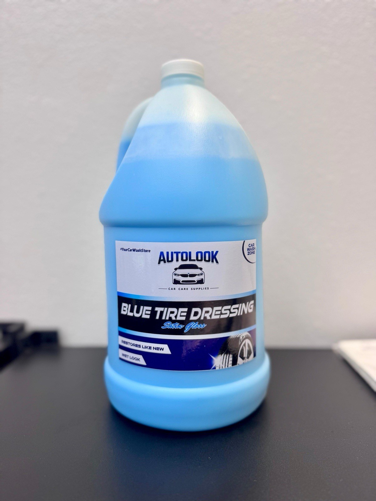 Blue Car Tire Shine Dressing SATIN GLOSS - VITALCARGO (1 GALLON)