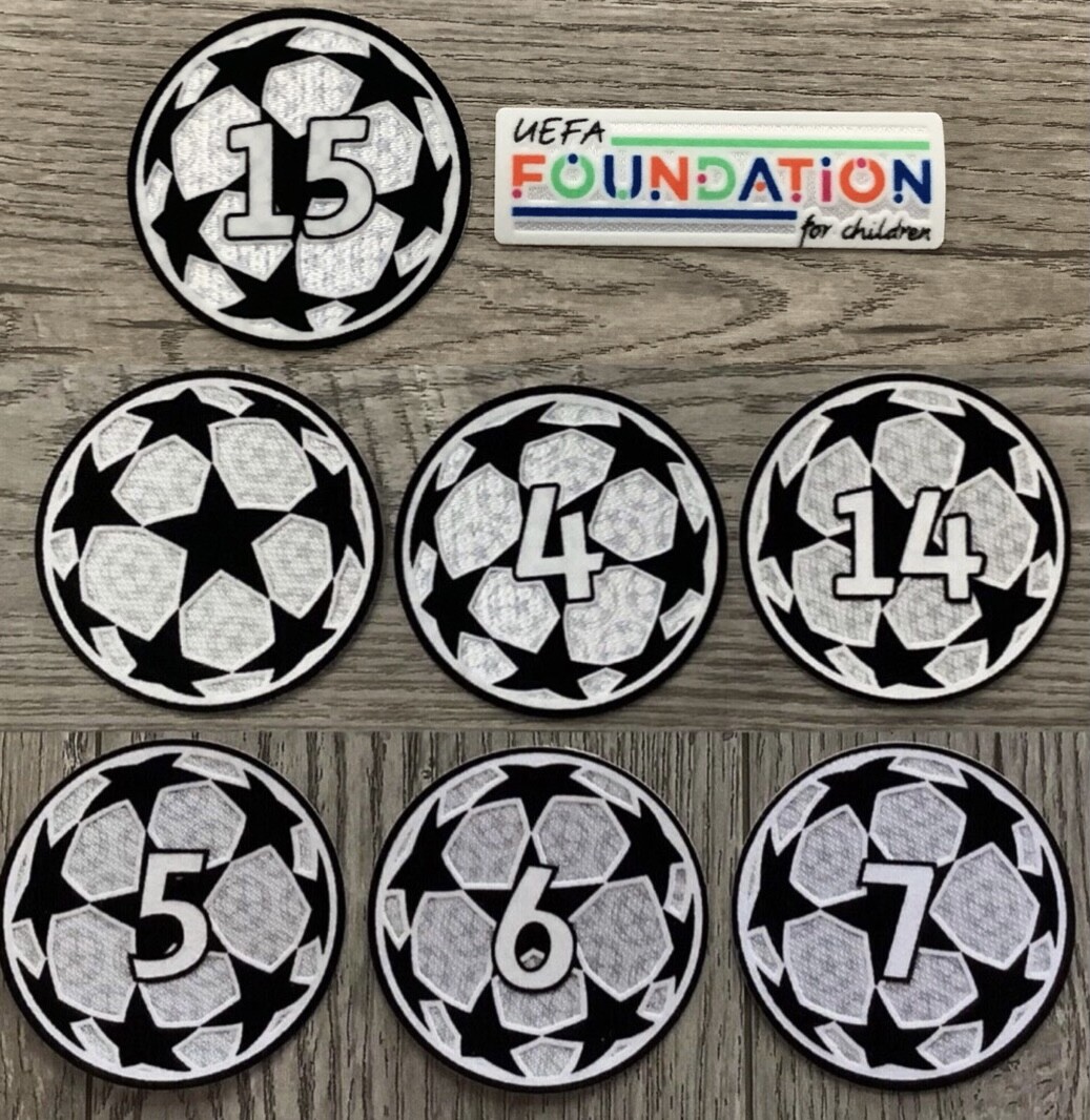 New Season 2024/25 UEFA UCL STARBALL + UEFA FOUNDATION BADGE SET