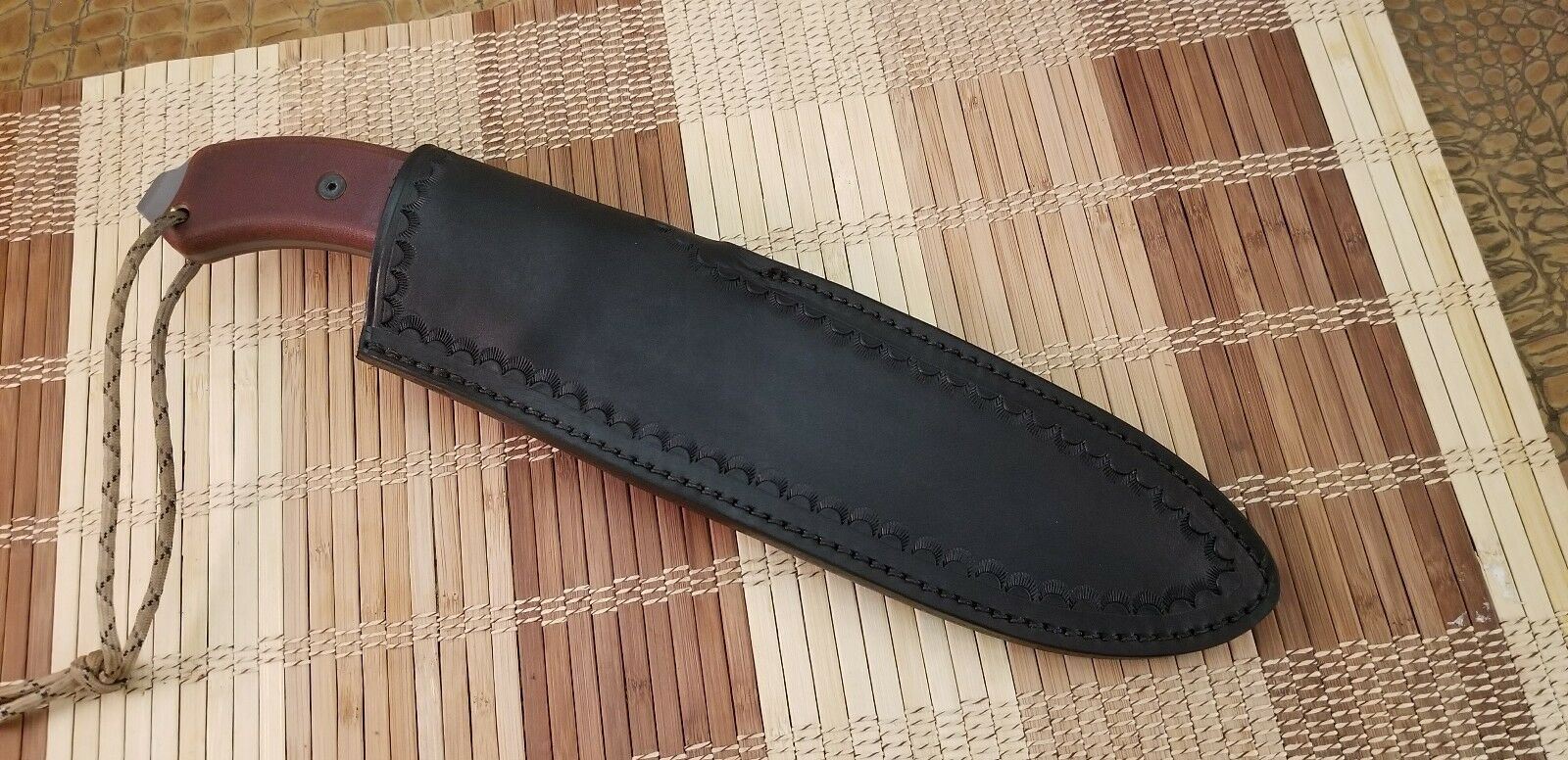 JT Custom Leather Sheath ONLY NO Knife Blade Blank TOPS TAHOMA FIELD BECKER BK7
