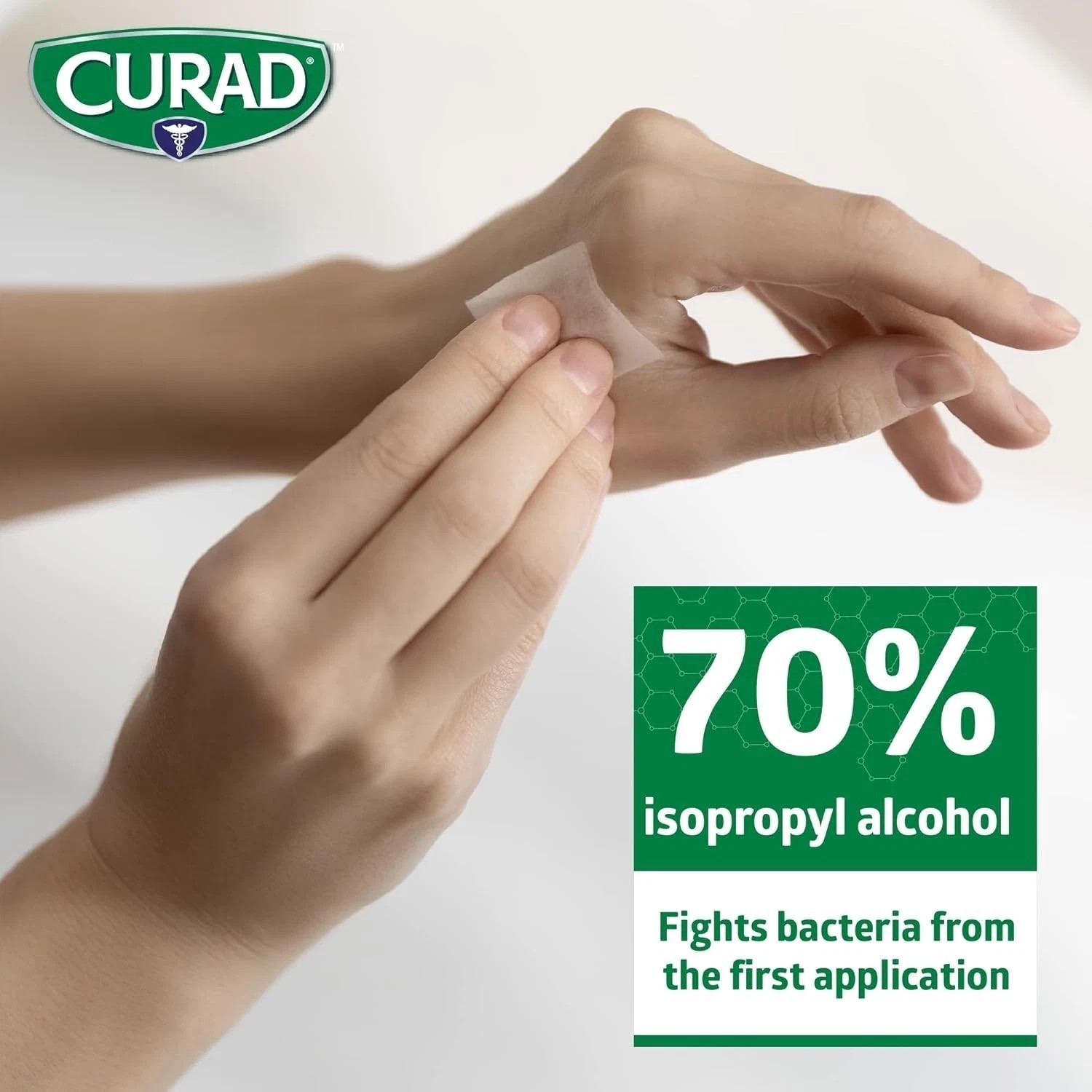 Curad Alcohol Prep Pads Swabs Wipes - 4 Boxes, 400 Total Isopropyl Wipes Pad