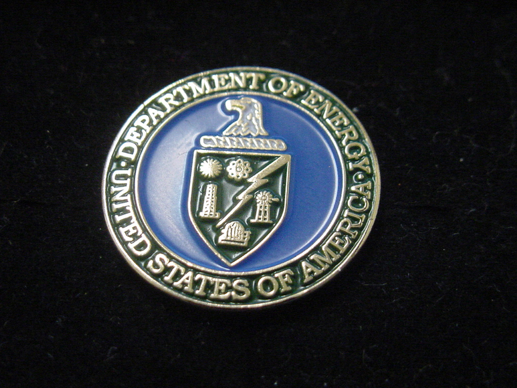 new department of energy DOE lapel pin