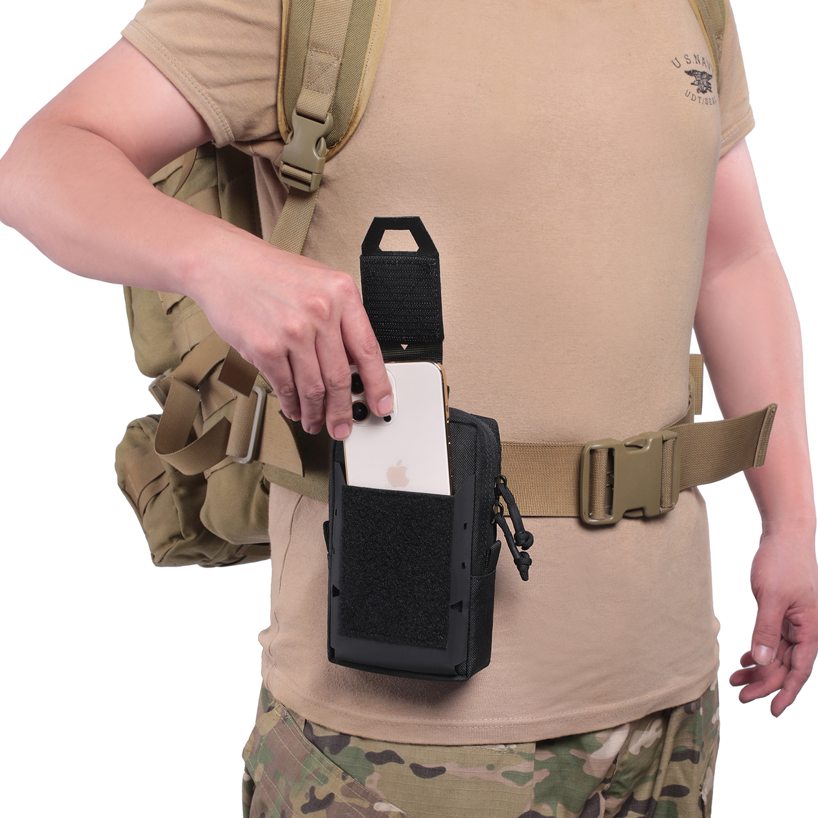 Tactical Molle EDC Pouch Multi-purpose Belt Waist Pack Bag Utility Phone Pocket