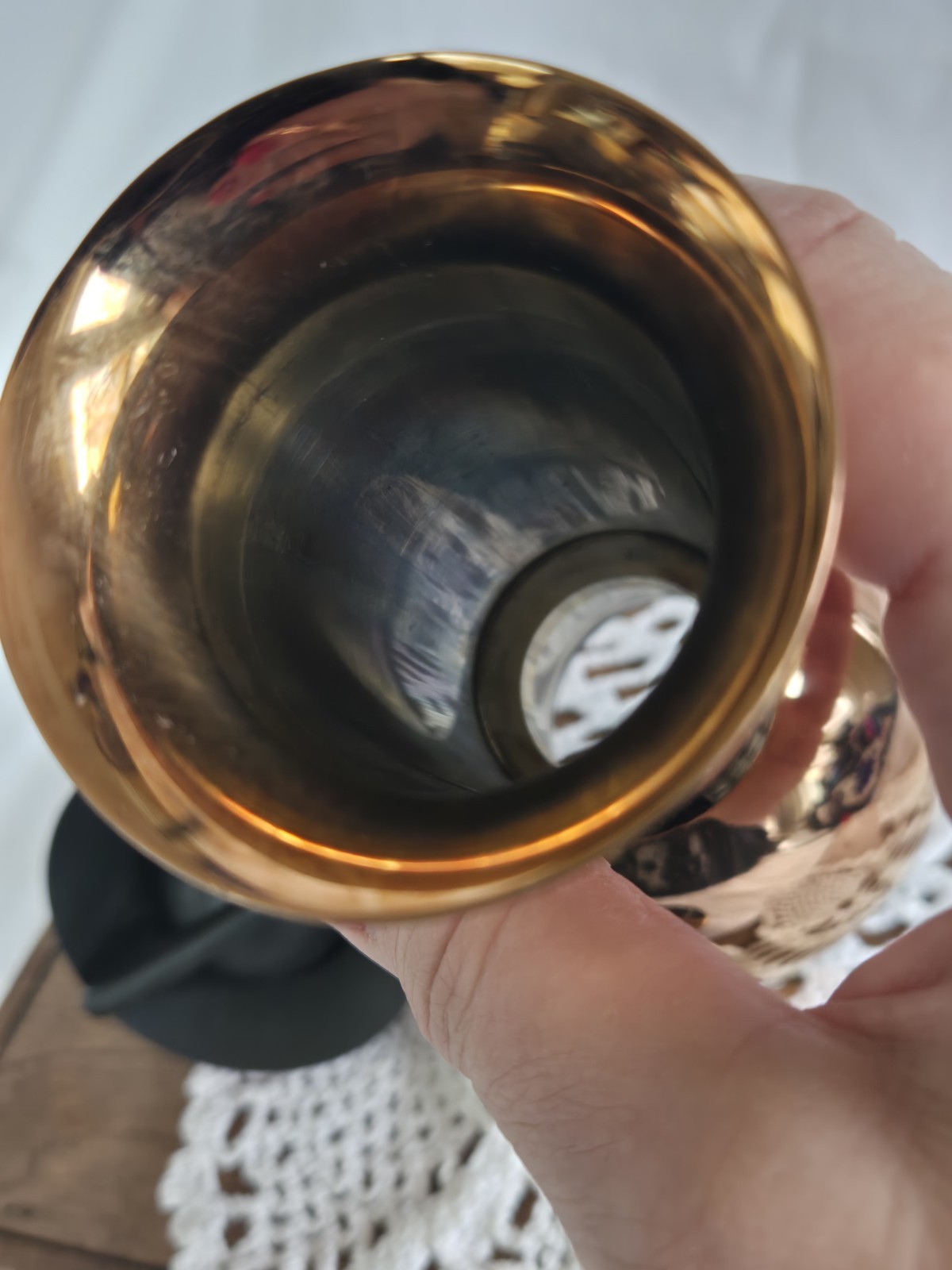 ETO Wine Decanter Copper Mirror Finish 13.8 Inches Tall Airtight