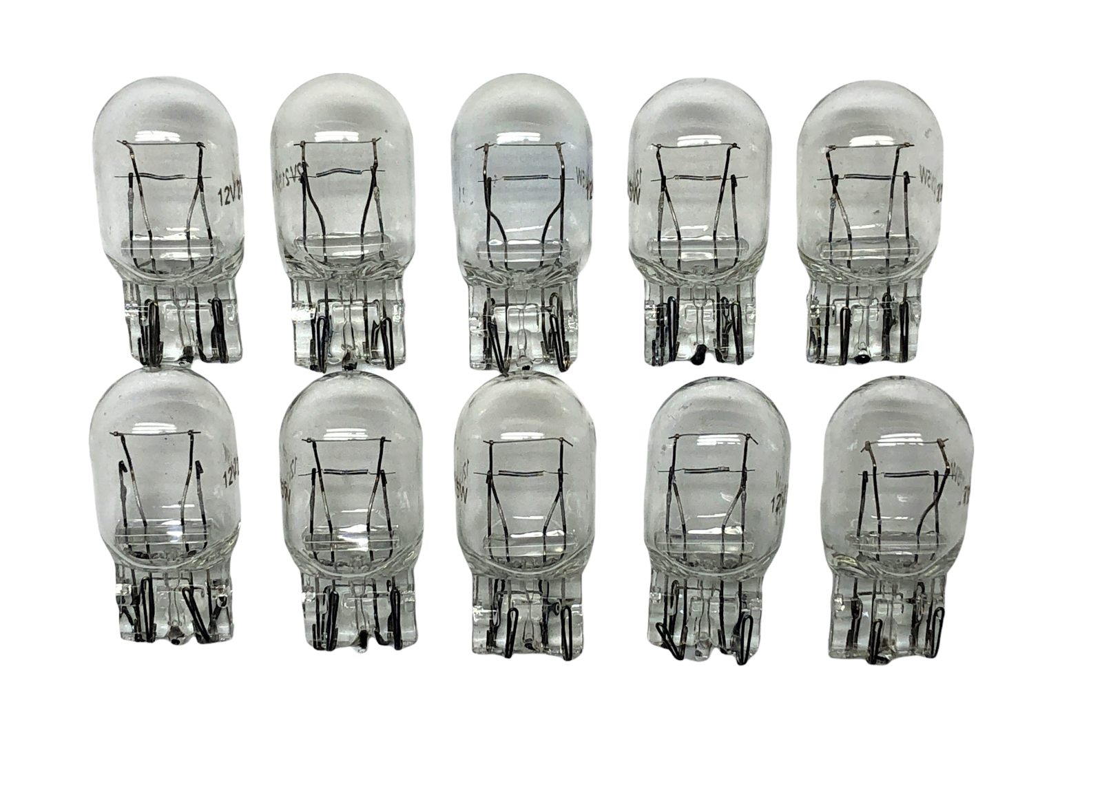 10 Pack 7443 T20 Clear Tail Light Brake Lamp Bulbs - FAST USA Ship