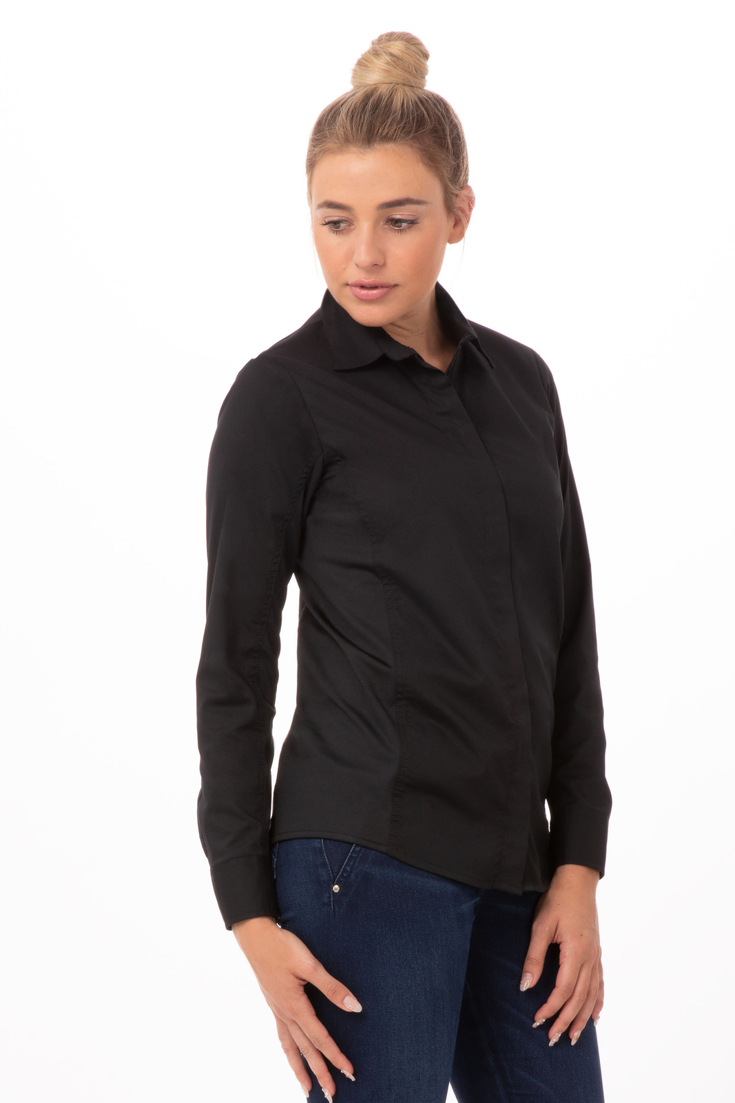 Chef Works Womens Shelby Zip Front Shirt (SLWFZ003)