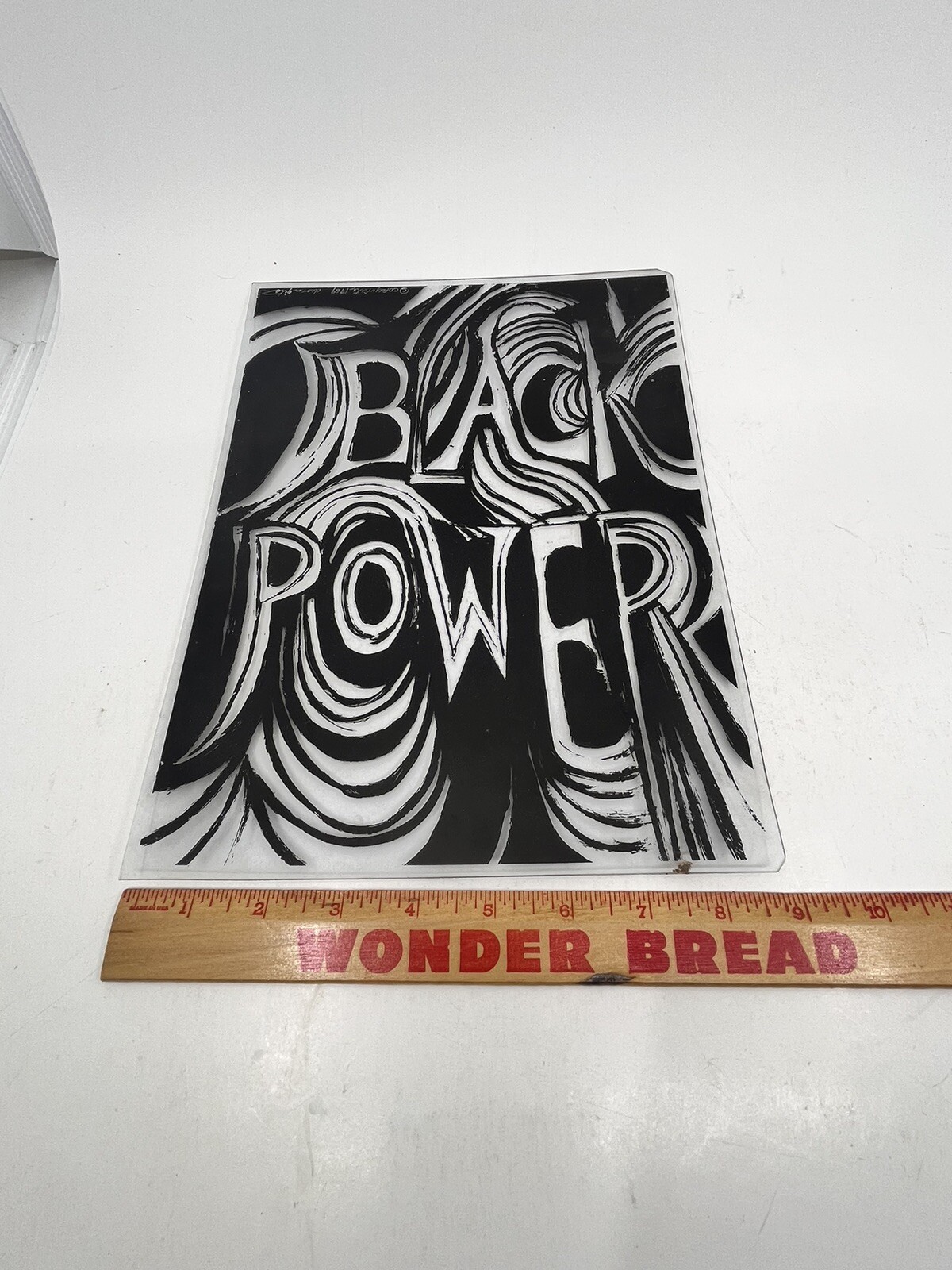 RARE 1969 BLACK POWER-Civil Rights-HISTORICAL -Early BLM-Vtg SIGNED POSTER/Sign