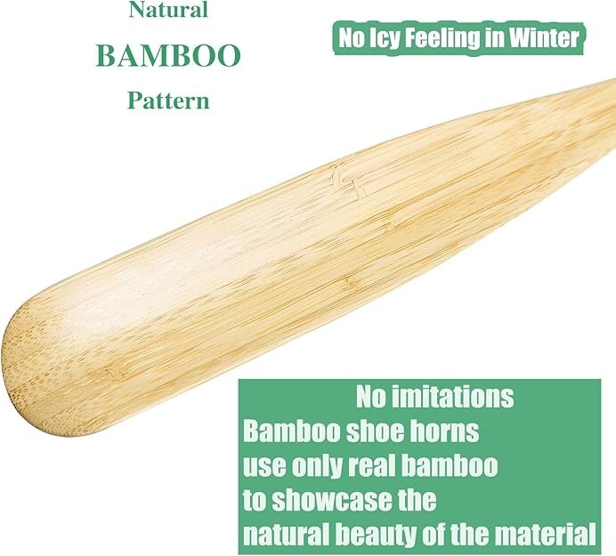 Bamboo Wooden Shoe Horn, Wood Shoe Horn, Solid Shoe Helper, Wooden ShoeHorn