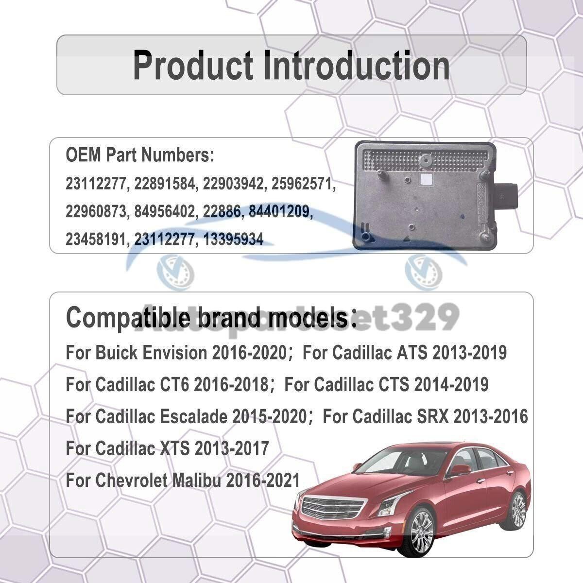 Forward Range Radar Sensor Module For 2013-2023 Cadillac GM Chevrolet (13395934)