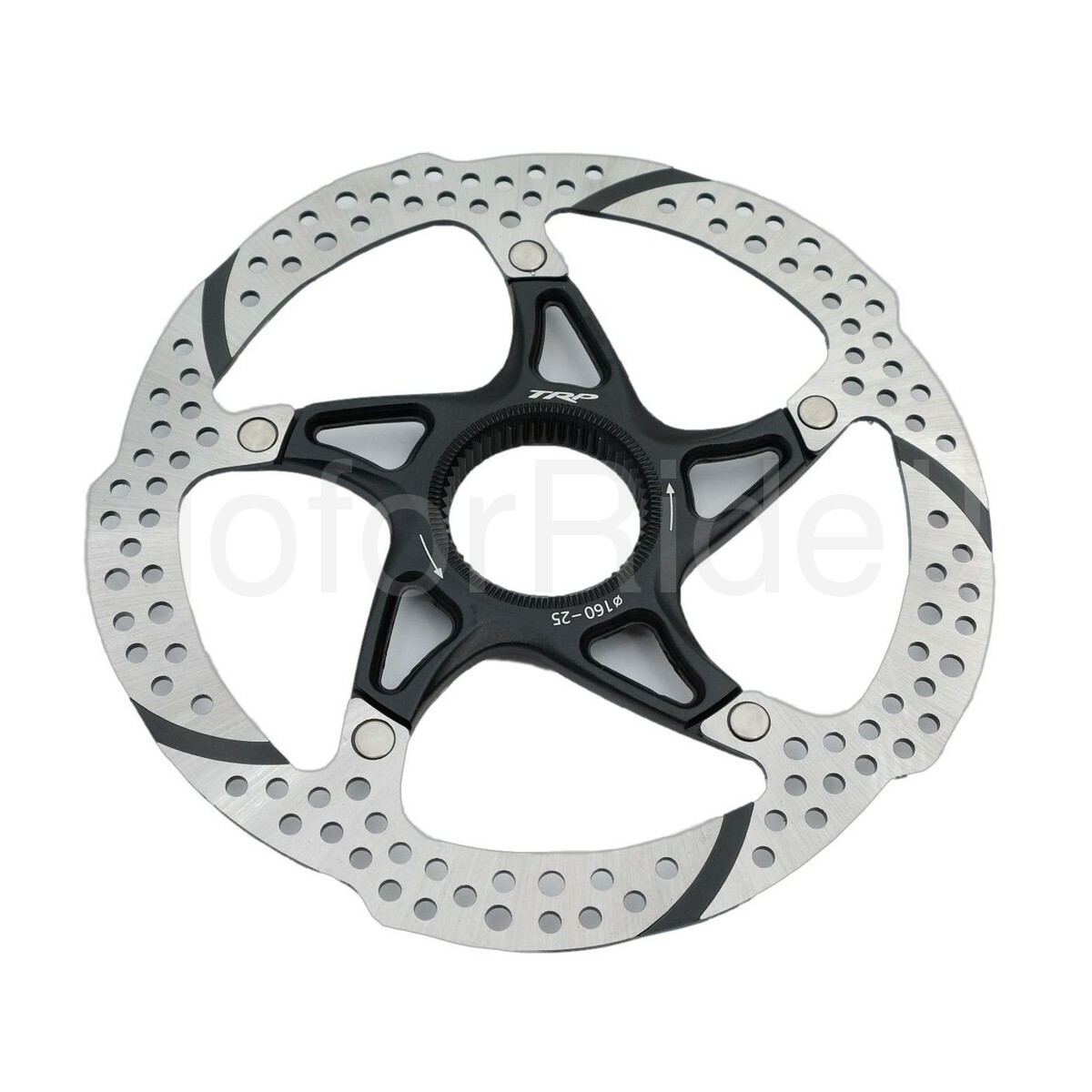 2x TRP 25 Disc Brake Rotor - 160mm Center Lock Silver/Black