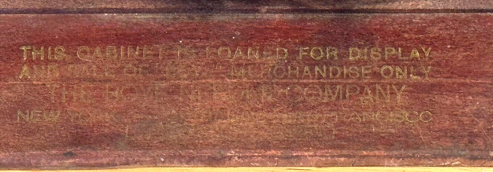 ANTIQUE BOYE SEWING NEEDLES STORE DISPLAY ADVERTISING CABINET CASE ALL ORIGINAL