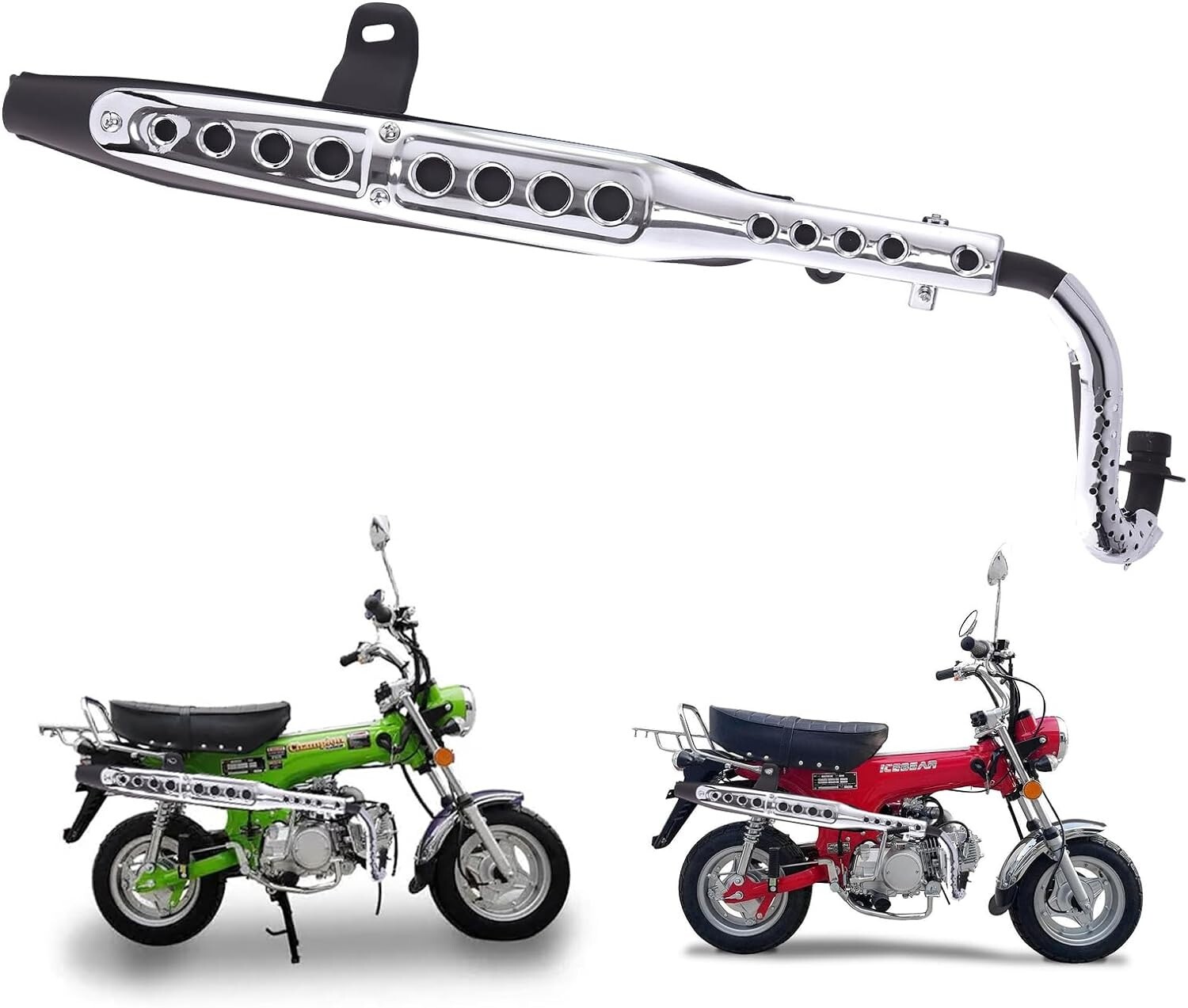 Honda CT 70 CT70 Dirt Pit Bike Trail Bike Exhaust Muffler Pipe System 1969-1994