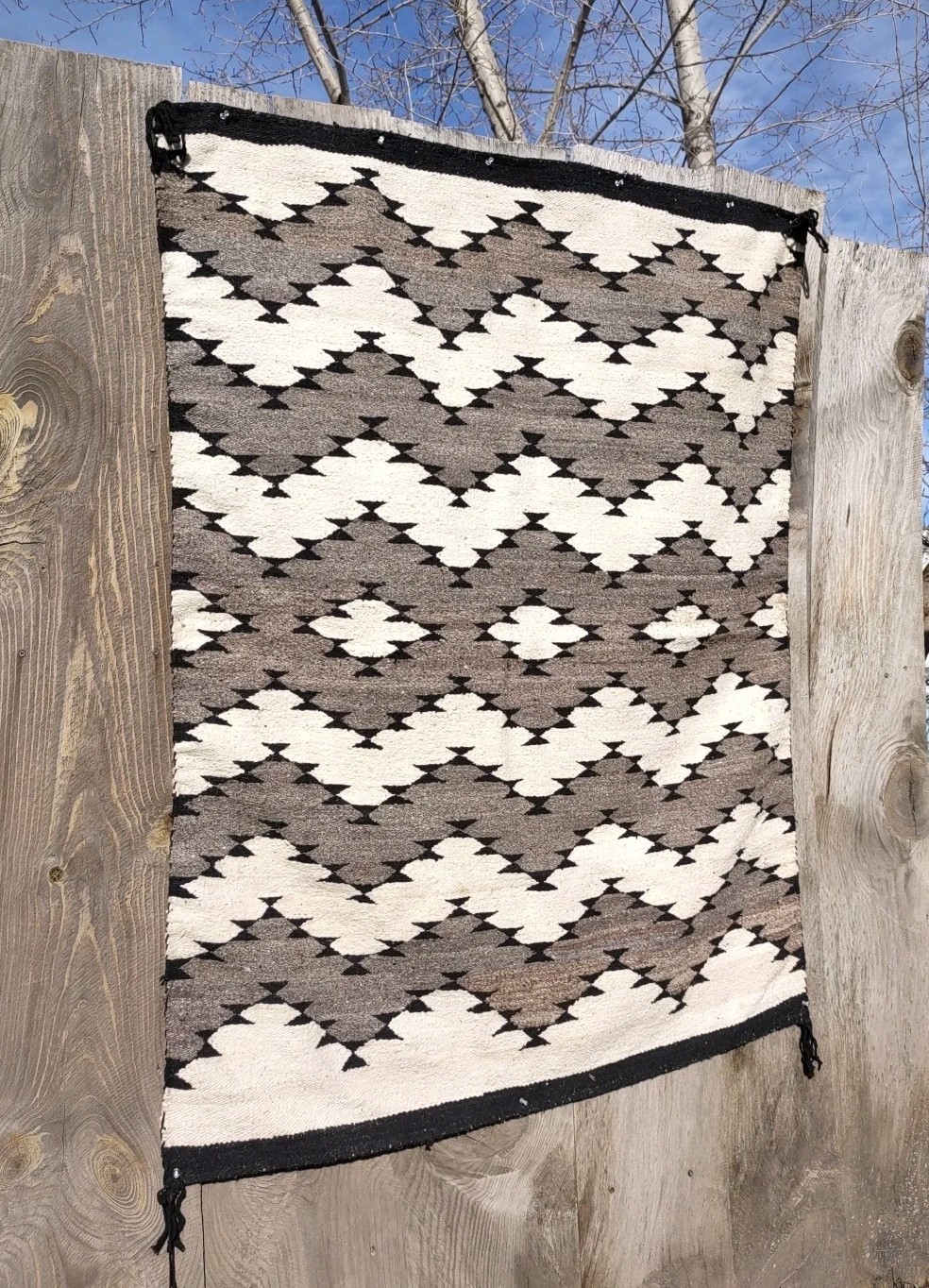 Navajo Rug Antique Native American Indian Blanket JB Moore 1920 58 x 45