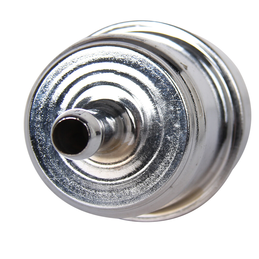 9746 Fuel Filter Chrome Canister For 3/8" Hose Carburetor Inline Gas Filter