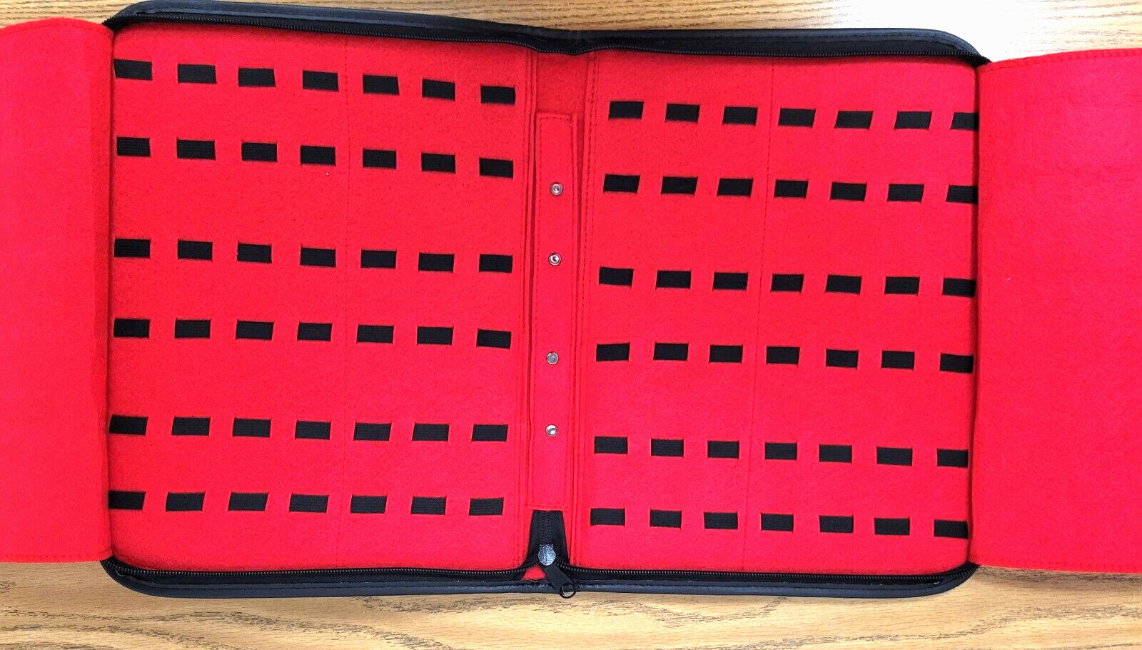 Storage Cases Will Hold 40 Folding Knives Leatherette Construction w/Red Felt