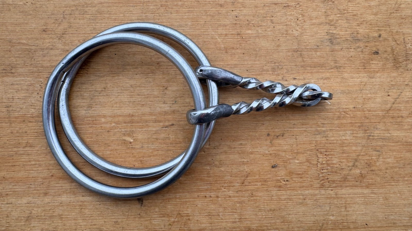 Corkscrew Twisted Loose Ring Western Snaffle Bit ~ 5"