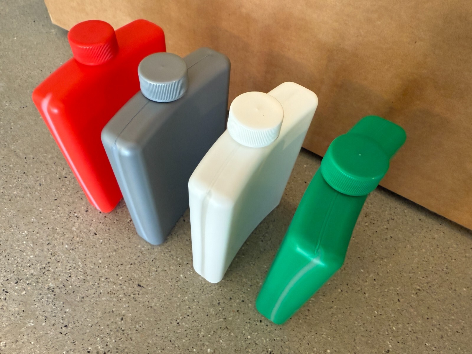 4 Pack - Multi Color - Plastic Alcohol Flask - Ships Free