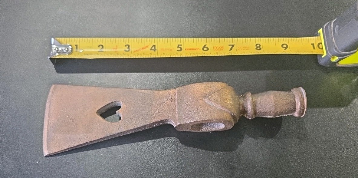 Vintage Tomahawk Ax / Axe Pipe Head Brass