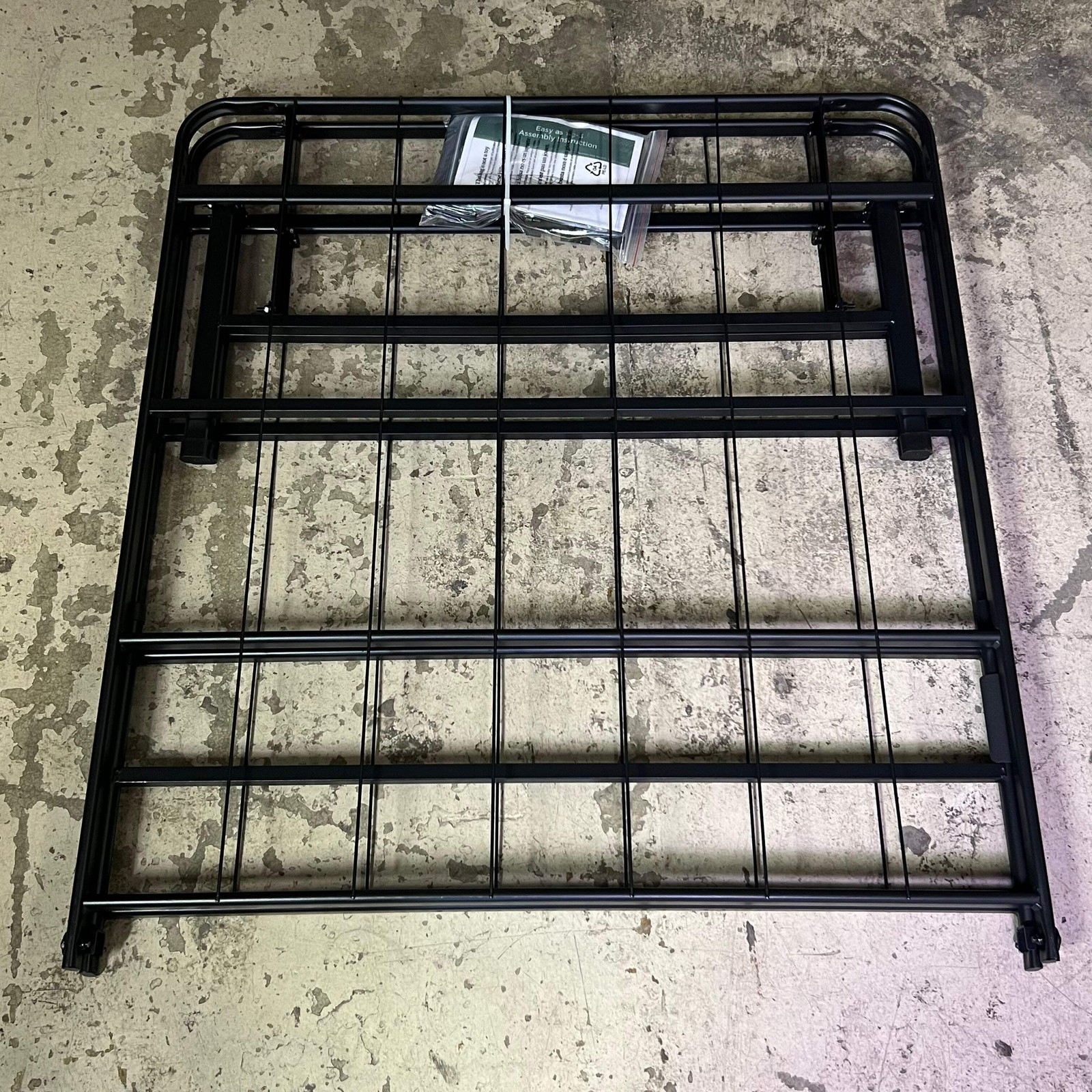 SLEEPYS Raised Metal Bed Frame 12.8" High Sz Full Black MCN30883