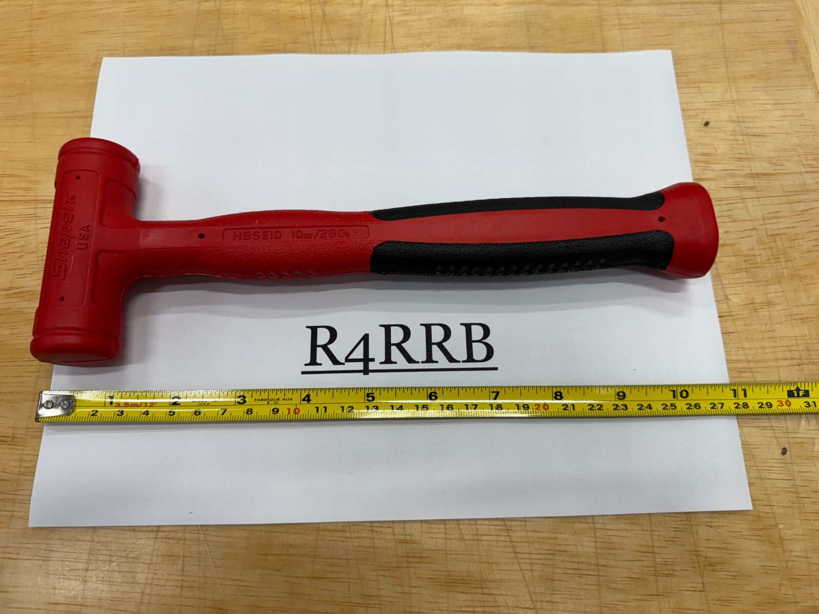 Snap-on Tools USA New Red Small 10oz Slimline SOFT FACE Dead Blow Hammer HBSE10