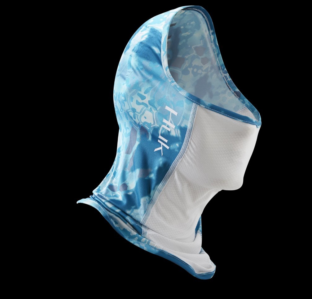 HUK Neck Gaiter UPF 30+ Sun Protection Mens Kryptek Obskura Camo Shallows Blue