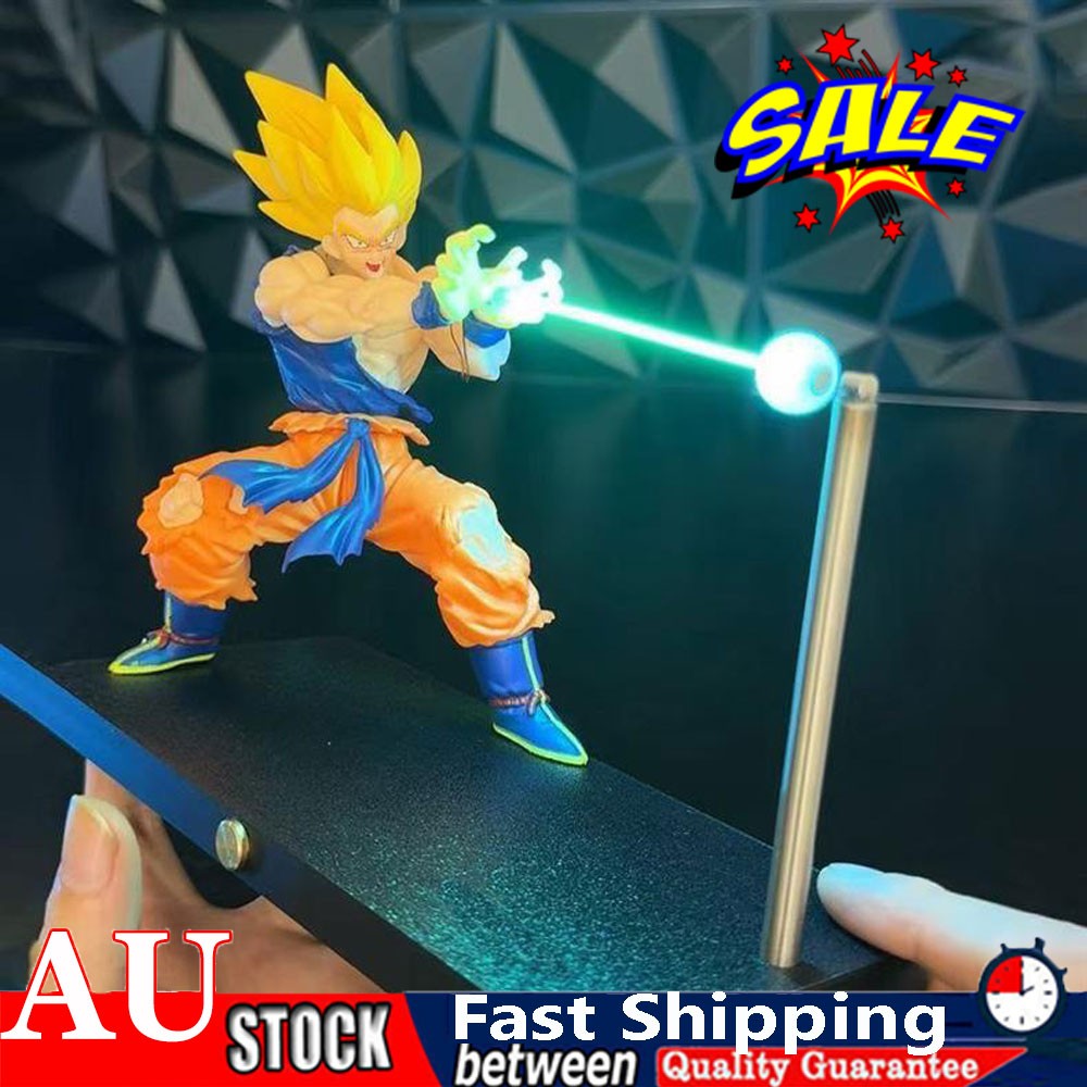 Dragon Ball Z Goku Kamehameha Magnetic Touchs Night Light - Levitating Desk Lamp