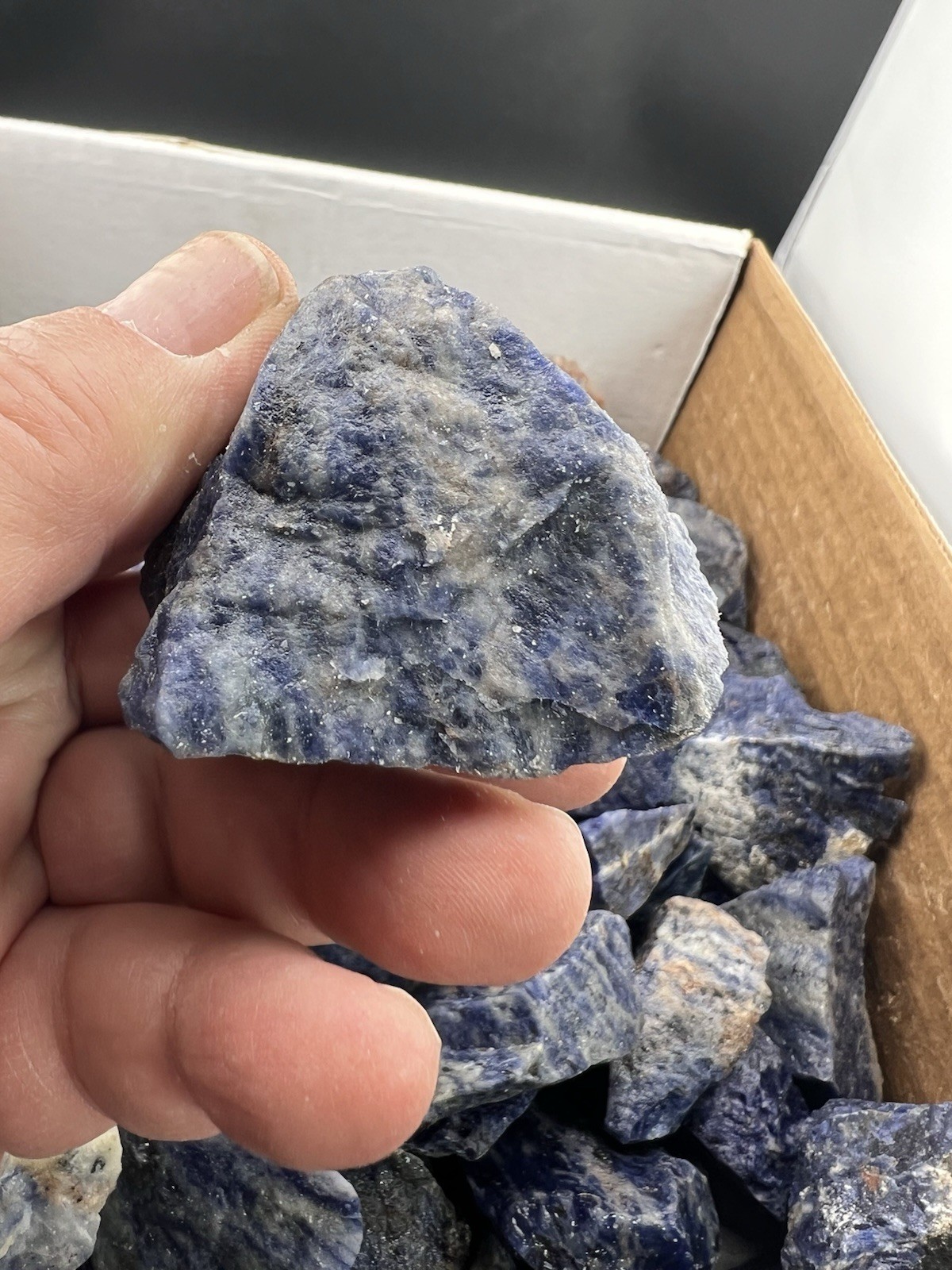 Rough Blue-Violet Sodalite Lapidary Grade or as Display 1 pound+