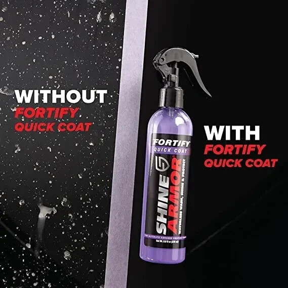 New SHINE ARMOR Ceramic Coating Fortify Quick Coat Car Wax Polish Spray - 16oz