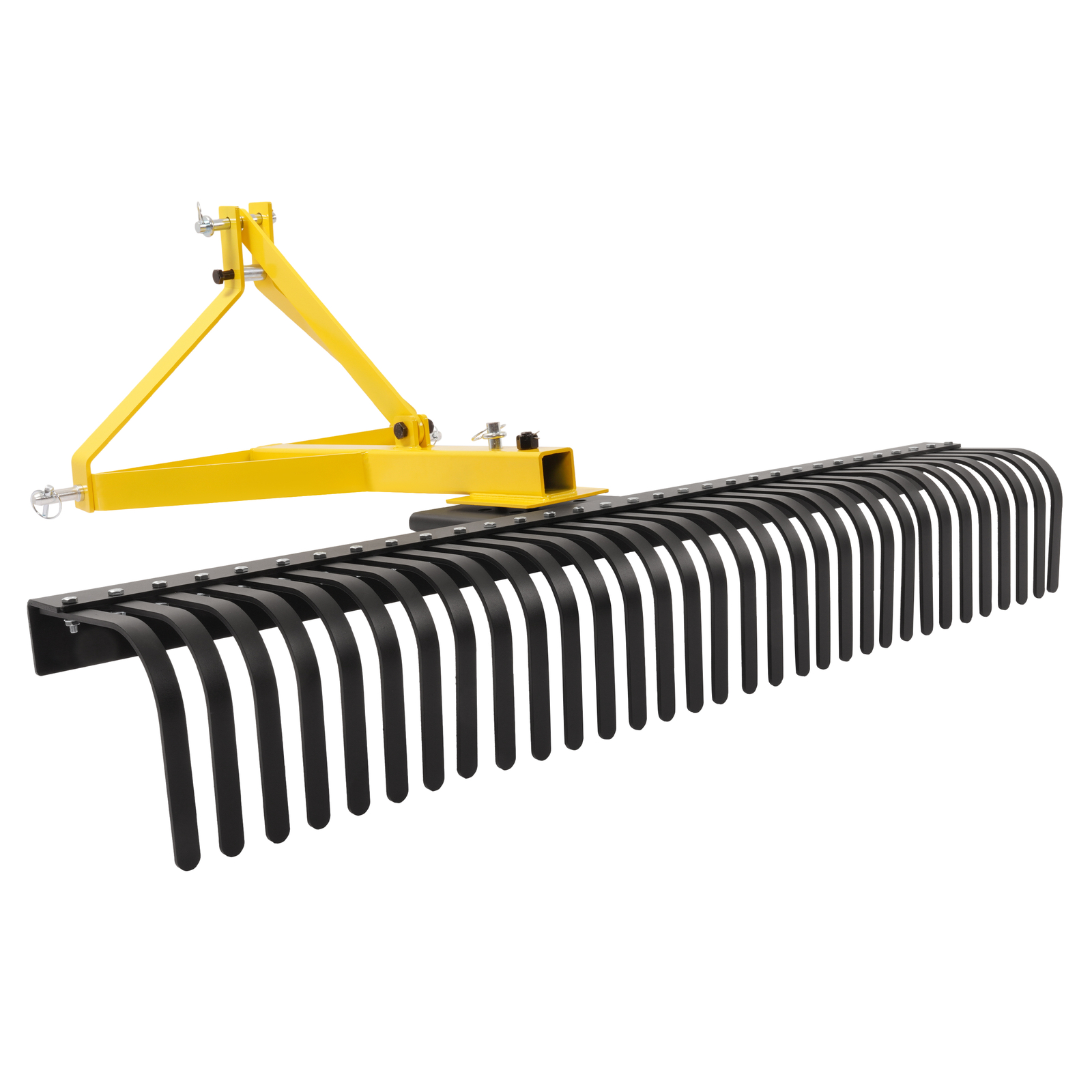 3-Point 60" 5 FT Landscape Rake For Cat 1 Tractors Attachment Soil Gravel Lawn