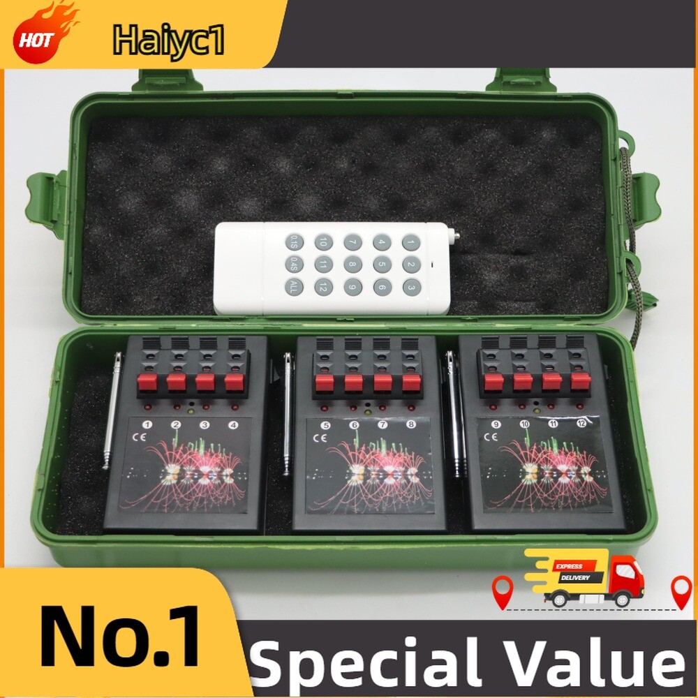 1PCS Profession 12 Cue Wireless Fireworks Firing System Remote Control Free Ship
