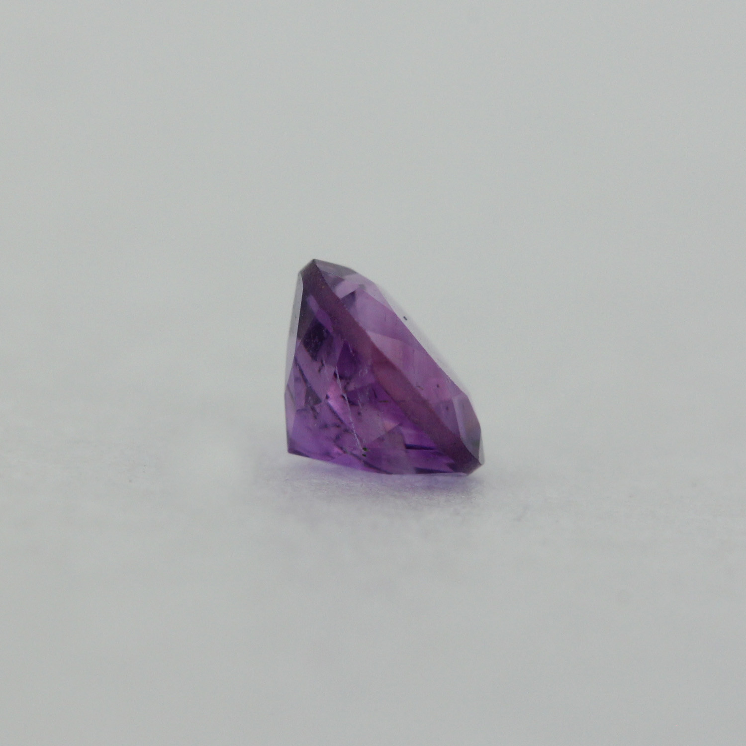 Loose Round Cut Genuine Natural Amethyst Stone Single Purple Birthstone Shape