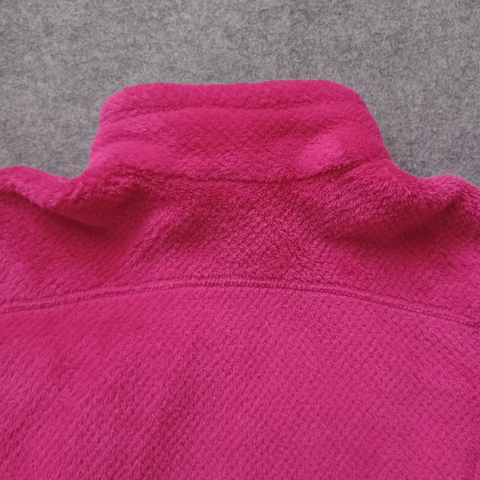 Patagonia Snap-T Fleece Jacket Girls Large 12 Pink Polartec Pullover Youth Fuzzy