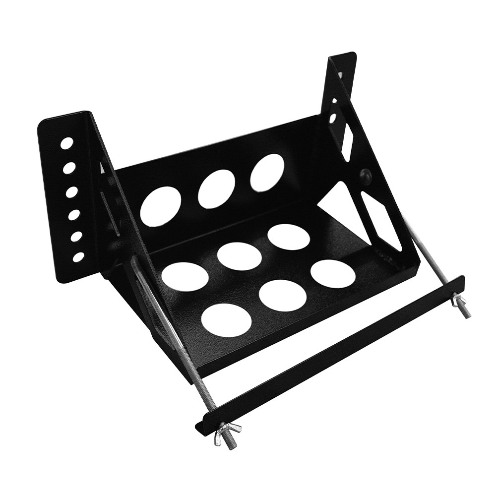 Universal Bolt on Battery Mounting Box Tray Fit 14.4" Overall Hold Down